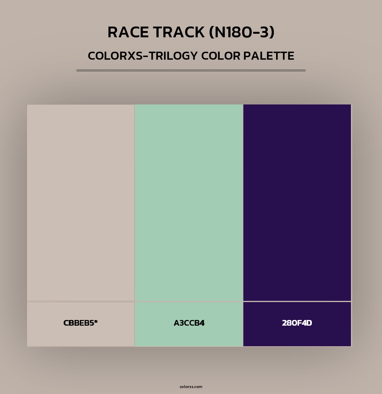 Race Track (N180-3) - Colorxs Trilogy Palette