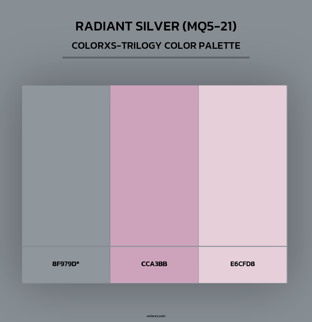 Radiant Silver (MQ5-21) - Colorxs Trilogy Palette