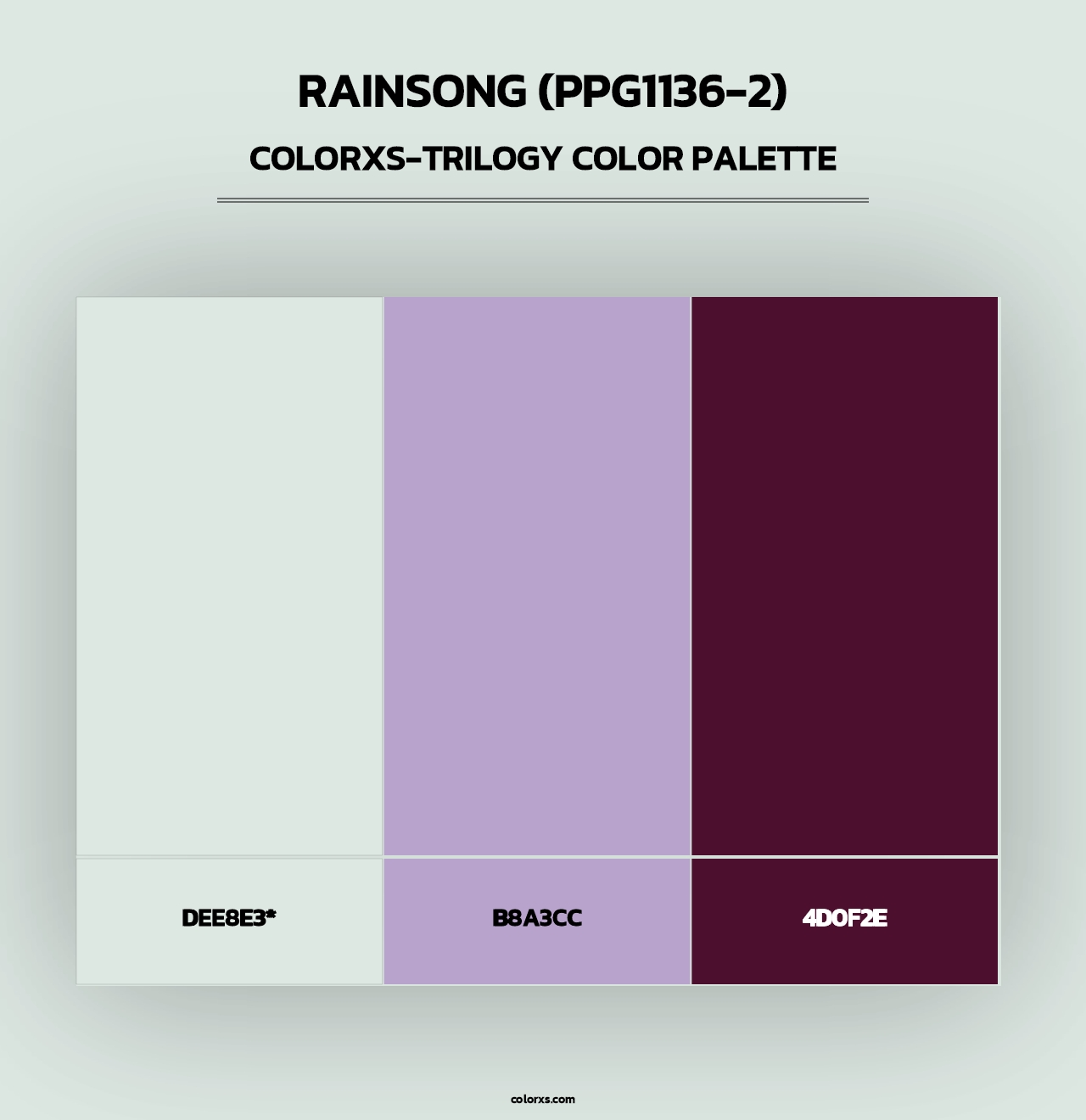 Rainsong (PPG1136-2) - Colorxs Trilogy Palette