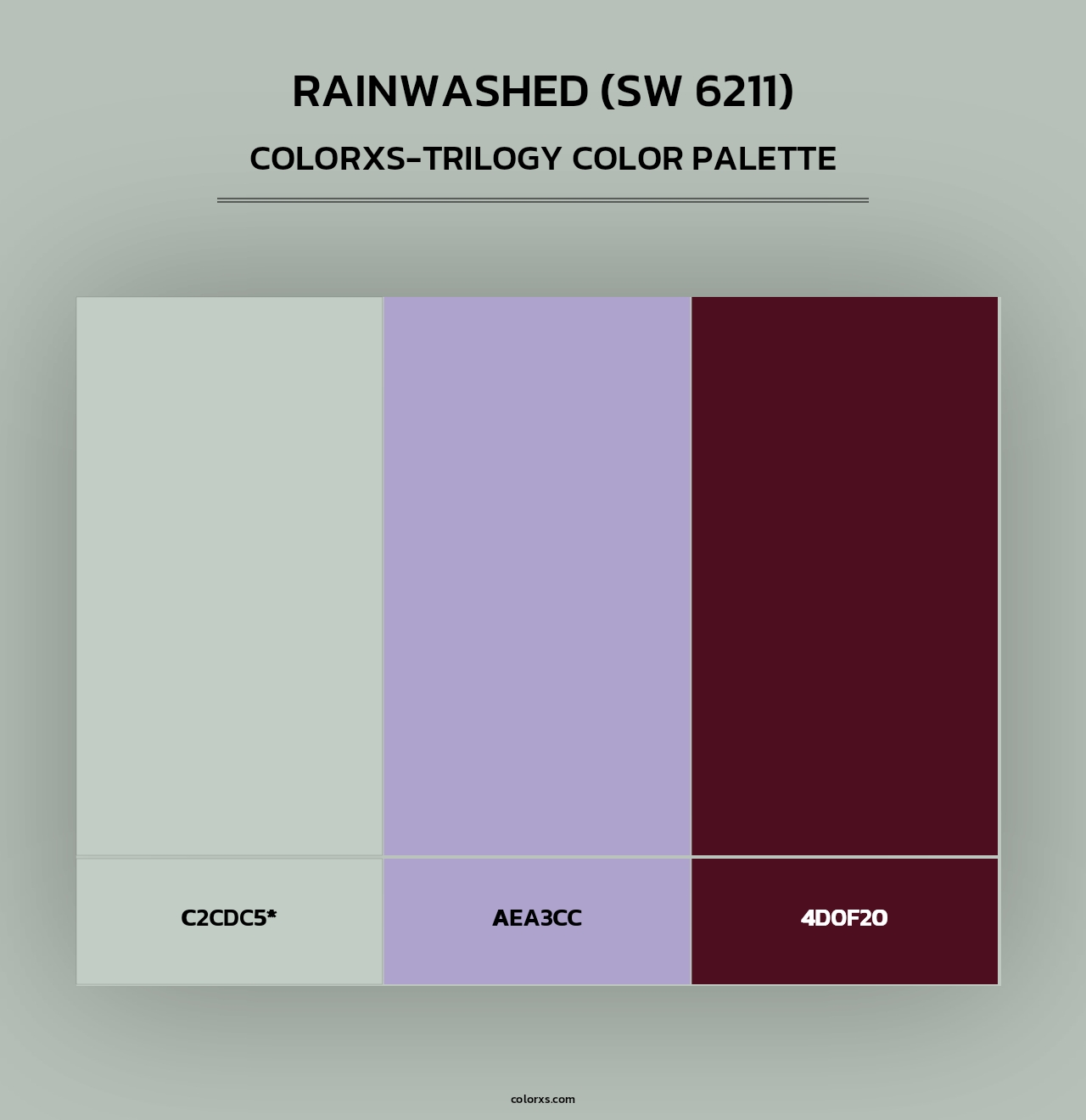 Rainwashed (SW 6211) - Colorxs Trilogy Palette
