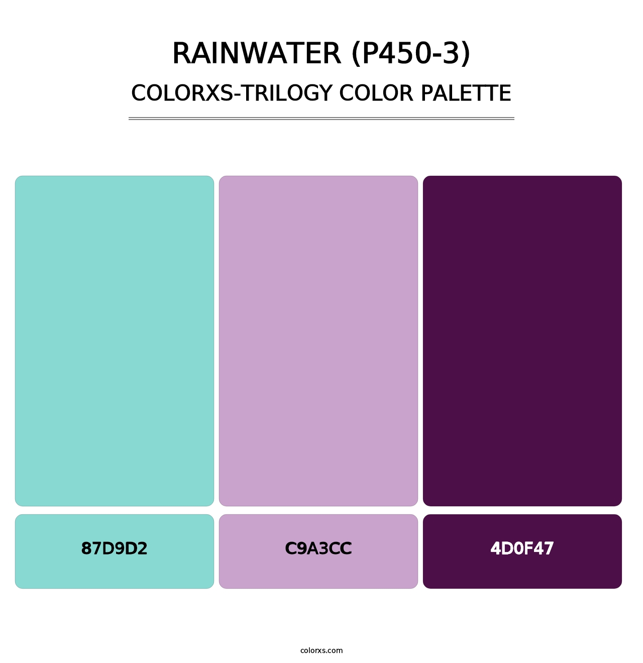 Rainwater (P450-3) - Colorxs Trilogy Palette