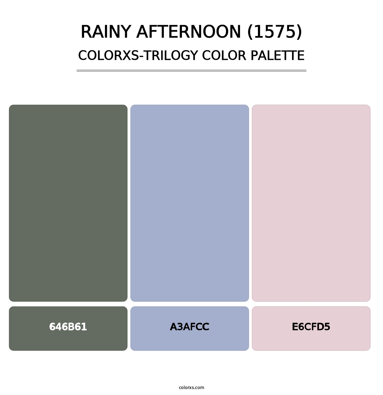 Rainy Afternoon (1575) - Colorxs Trilogy Palette