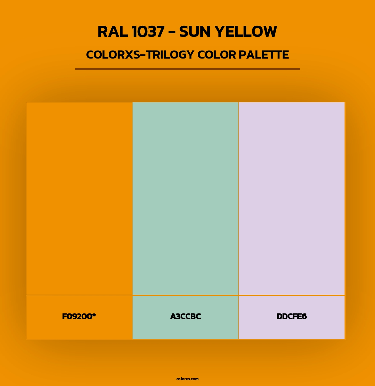 RAL 1037 - Sun Yellow - Colorxs Trilogy Palette