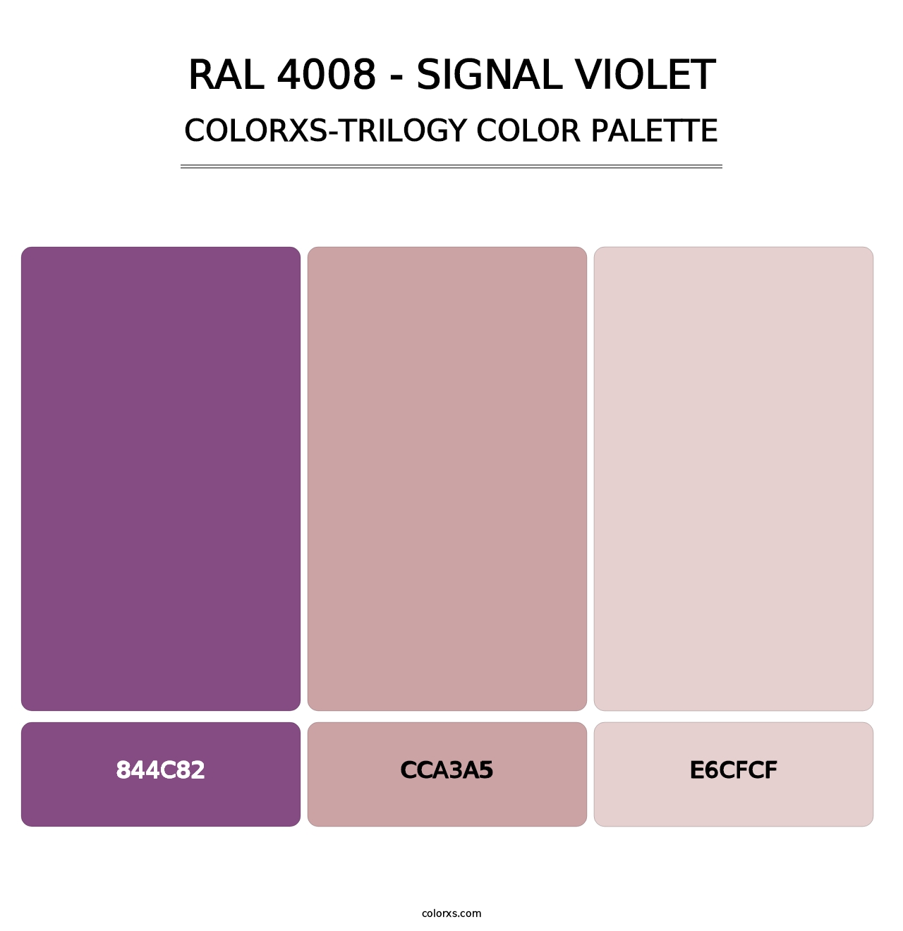 RAL 4008 - Signal Violet - Colorxs Trilogy Palette