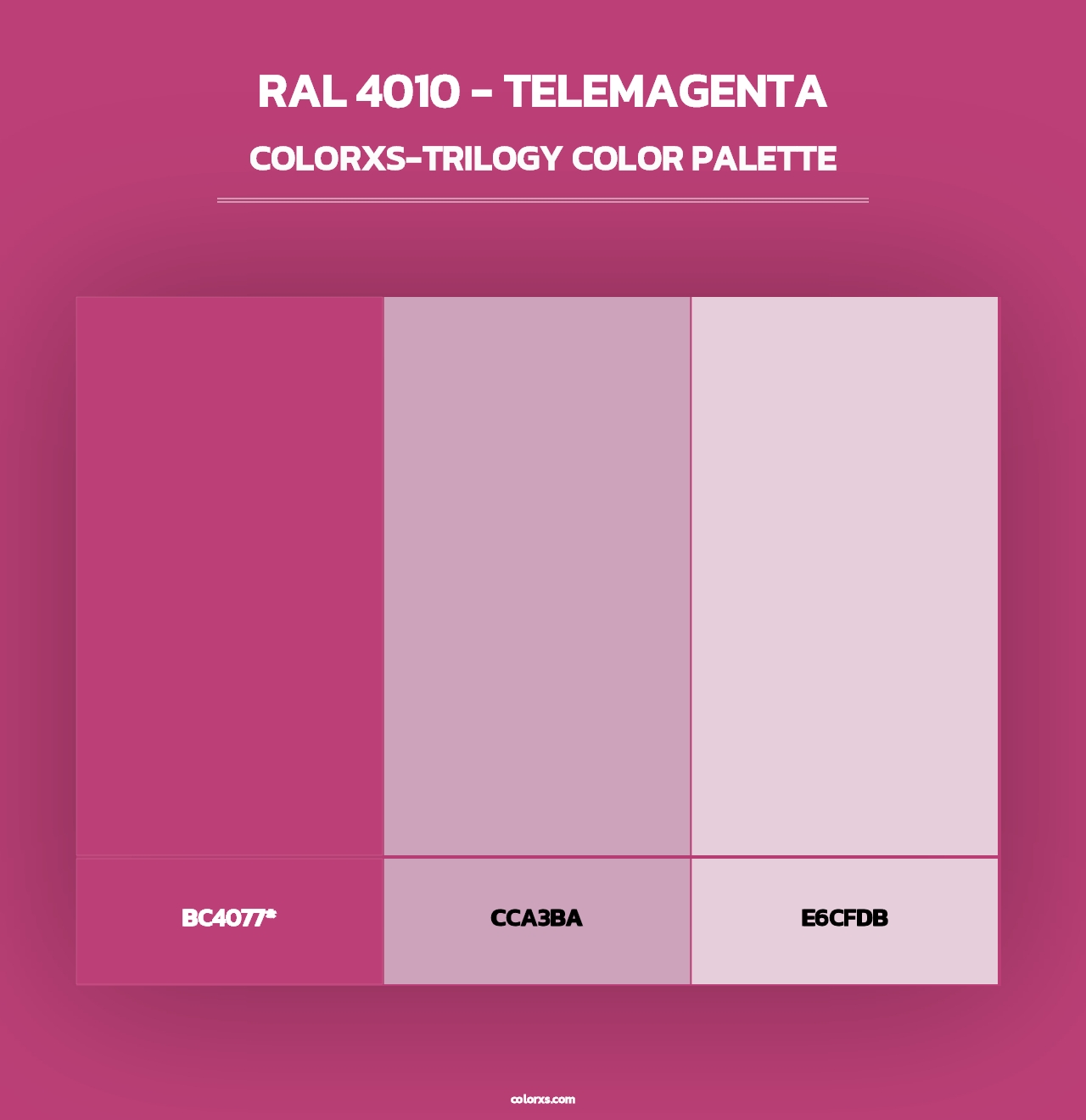 RAL 4010 - Telemagenta - Colorxs Trilogy Palette