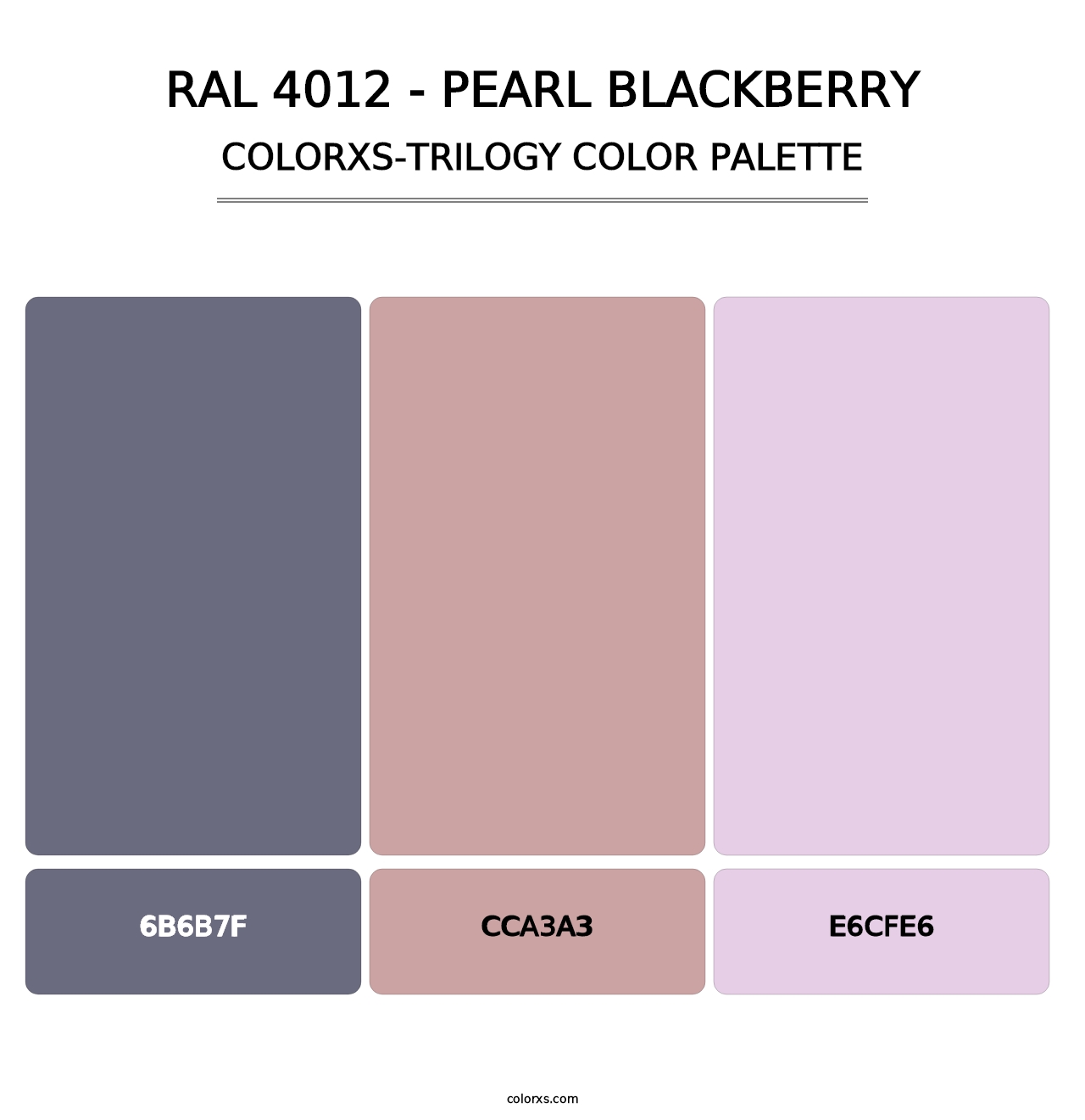 RAL 4012 - Pearl Blackberry - Colorxs Trilogy Palette