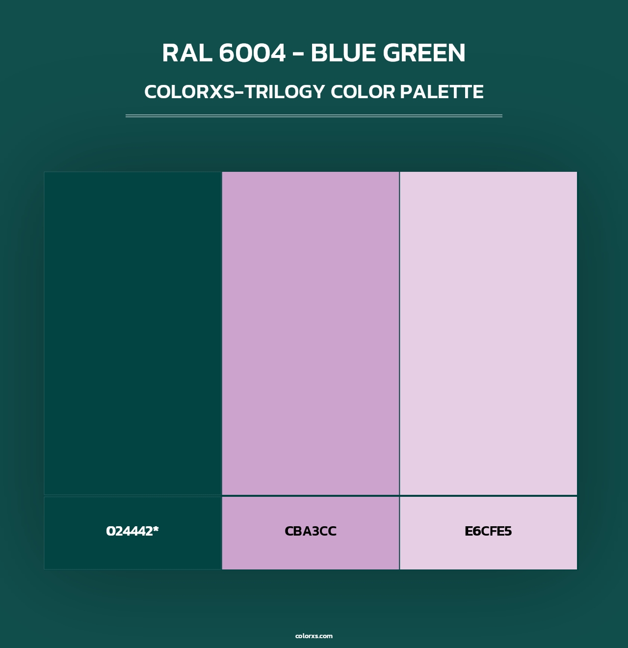 RAL 6004 - Blue Green - Colorxs Trilogy Palette