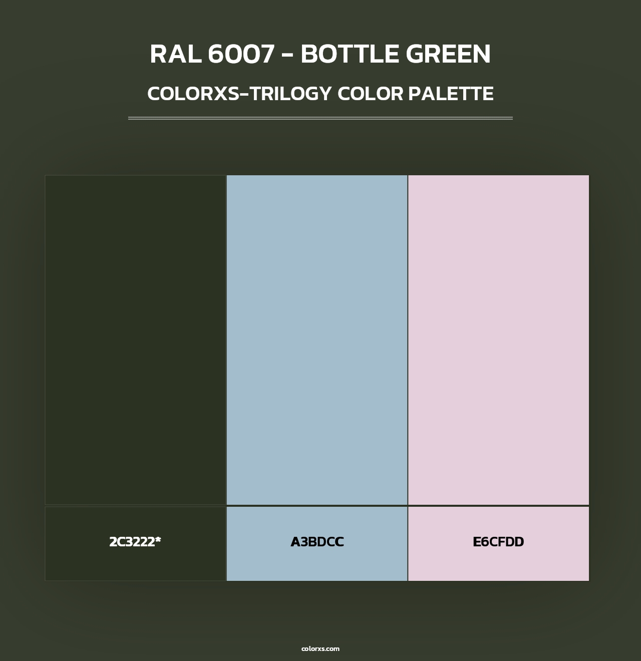 RAL 6007 - Bottle Green - Colorxs Trilogy Palette
