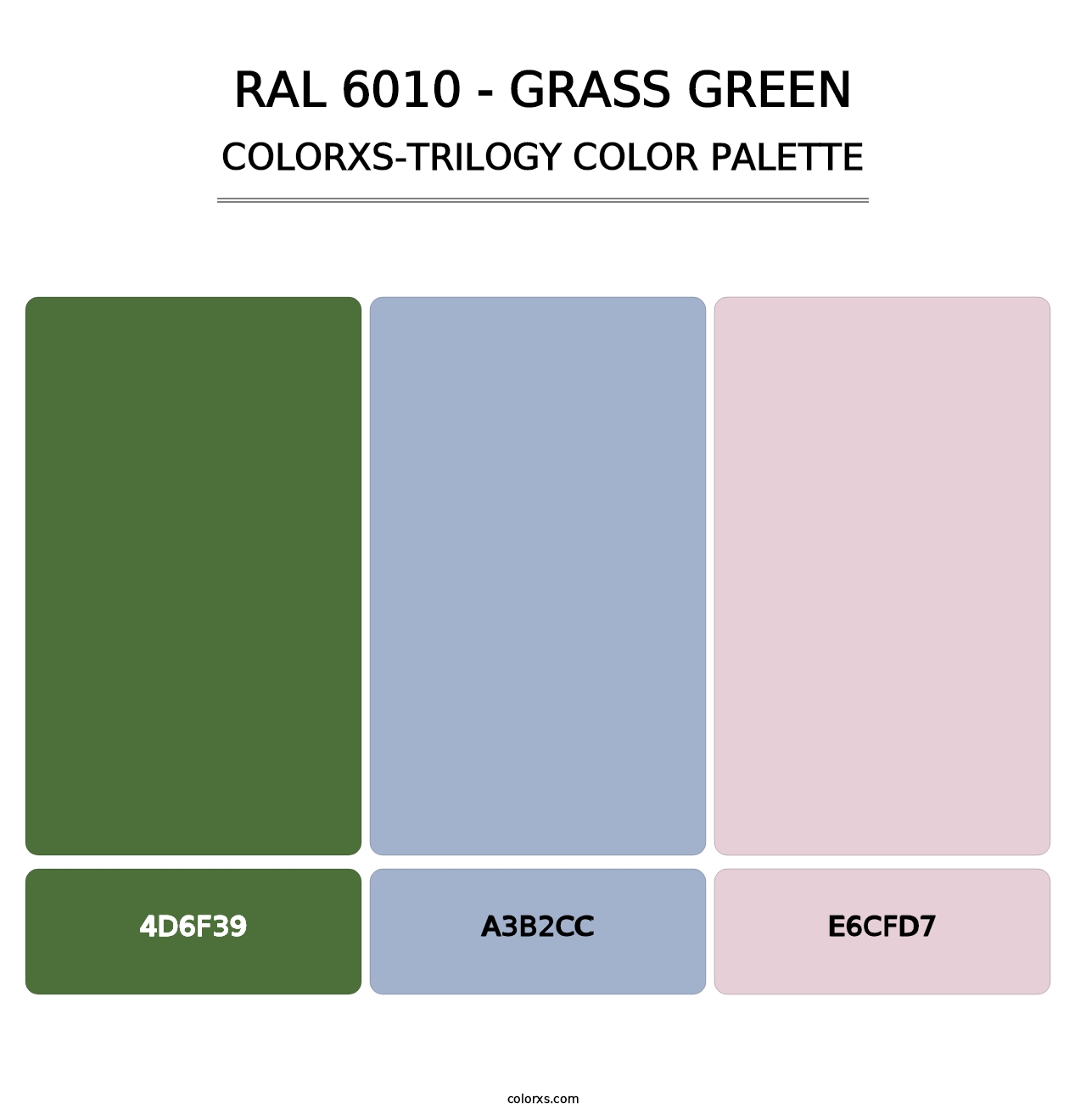 RAL 6010 - Grass Green - Colorxs Trilogy Palette