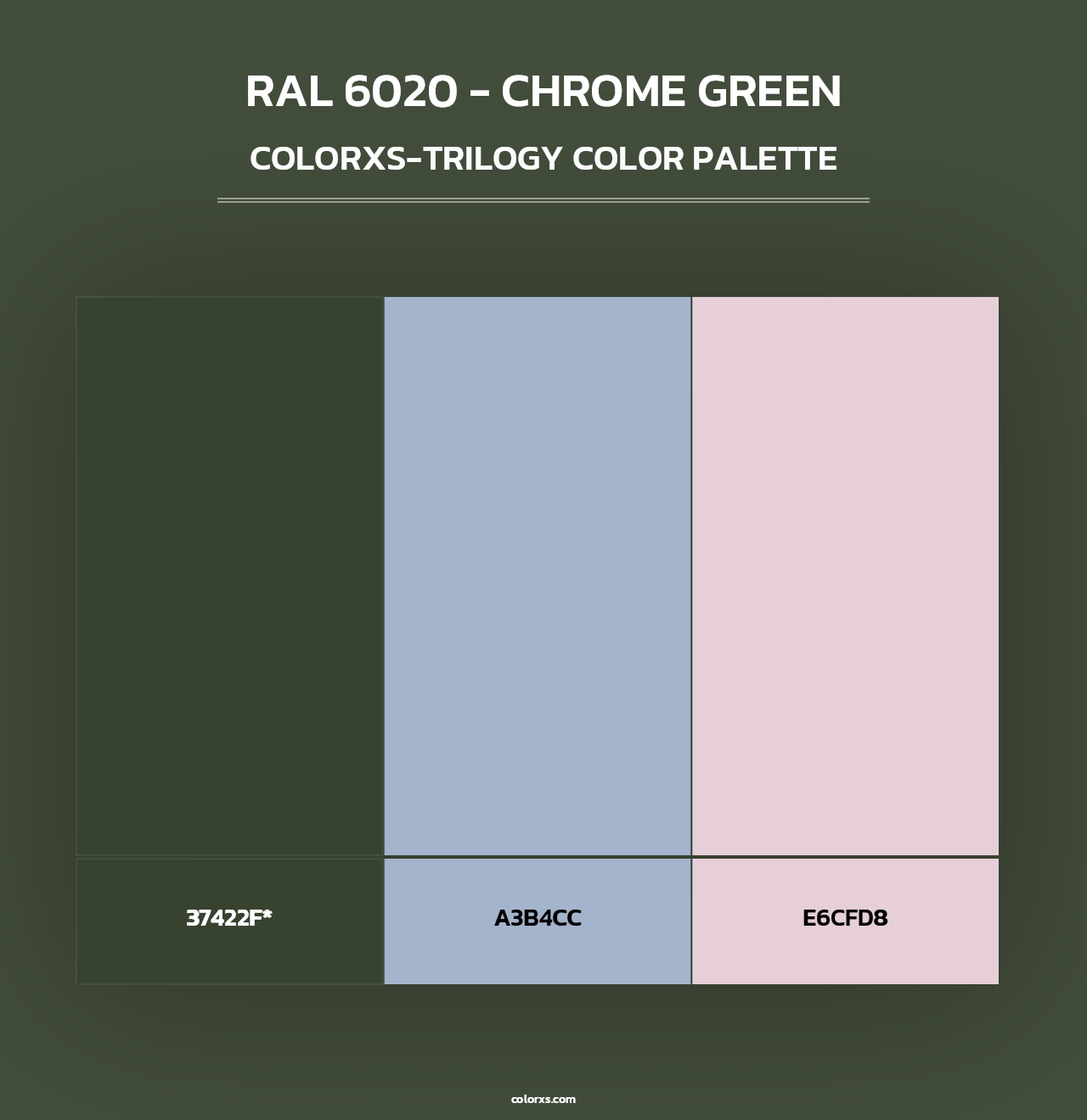 RAL 6020 - Chrome Green - Colorxs Trilogy Palette