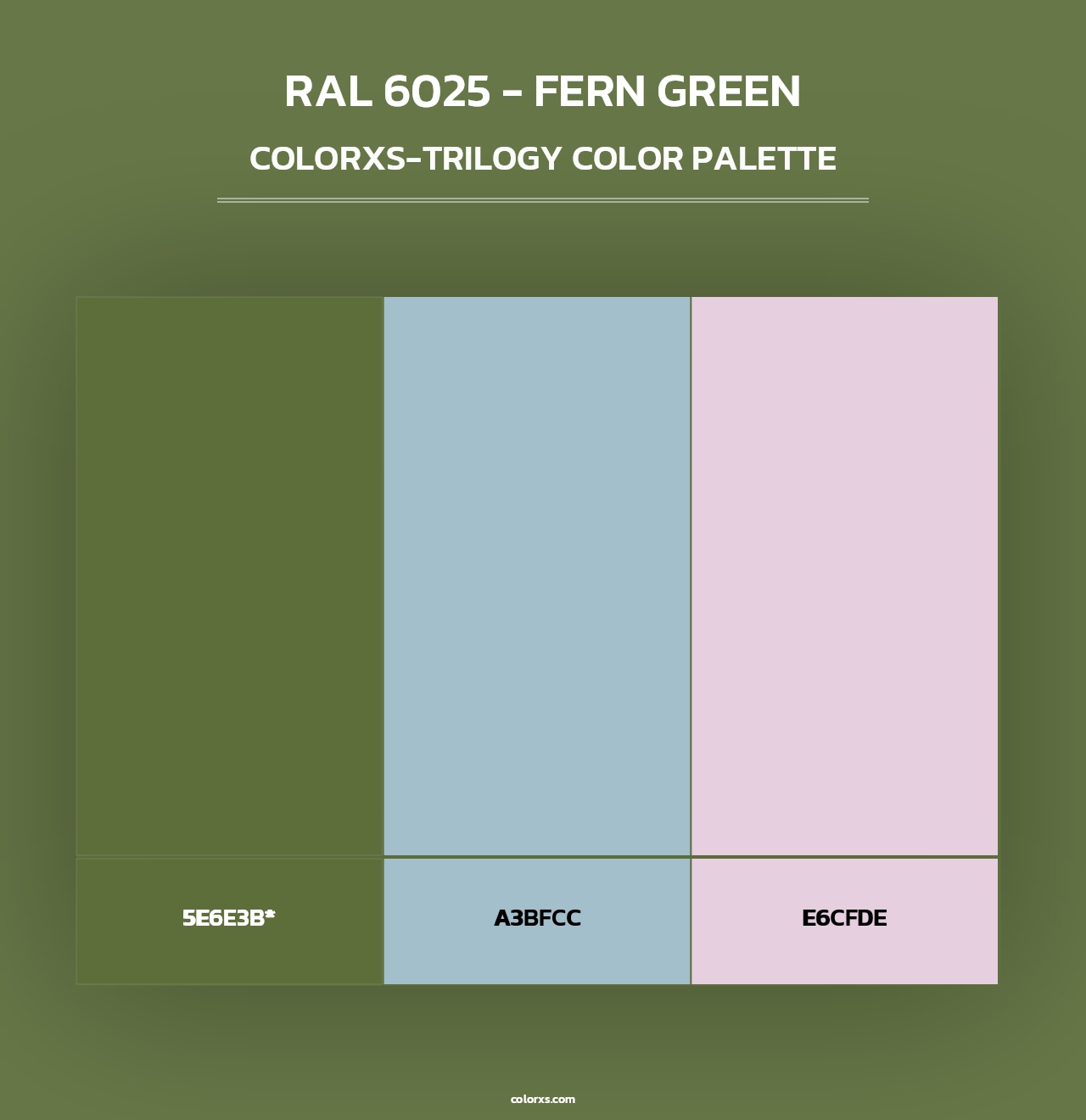 RAL 6025 - Fern Green - Colorxs Trilogy Palette