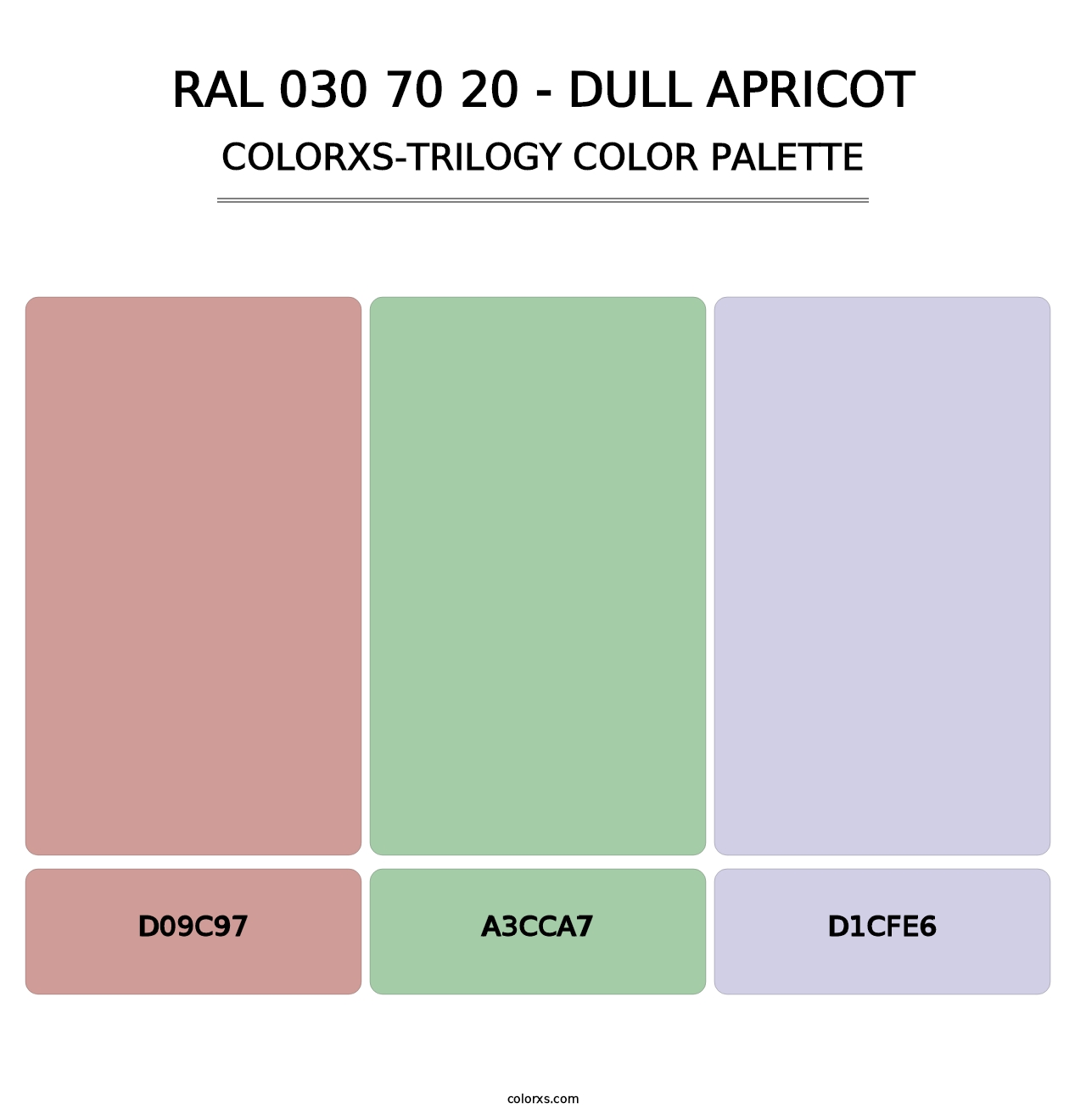 RAL 030 70 20 - Dull Apricot - Colorxs Trilogy Palette