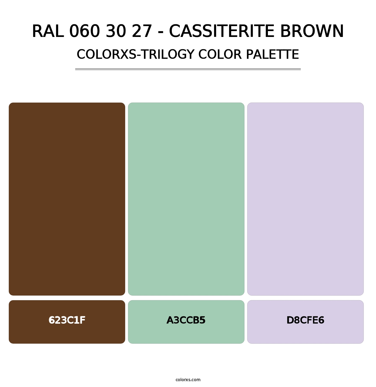 RAL 060 30 27 - Cassiterite Brown - Colorxs Trilogy Palette