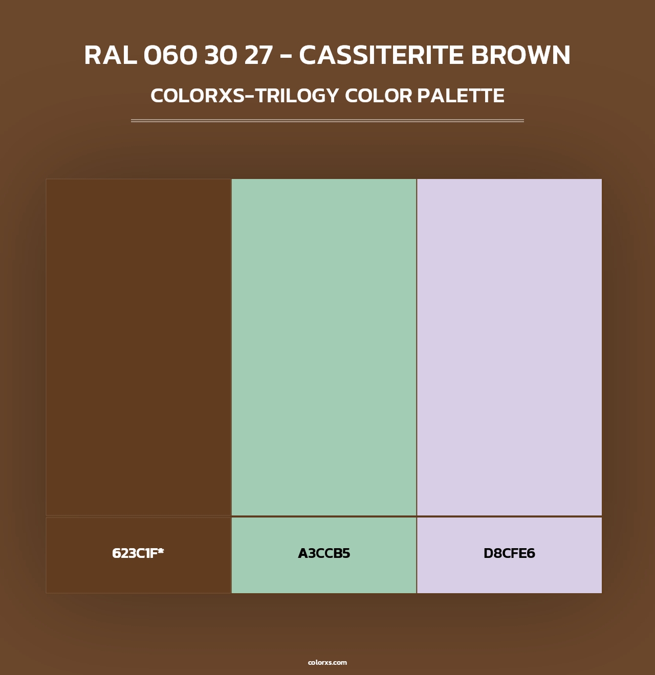 RAL 060 30 27 - Cassiterite Brown - Colorxs Trilogy Palette