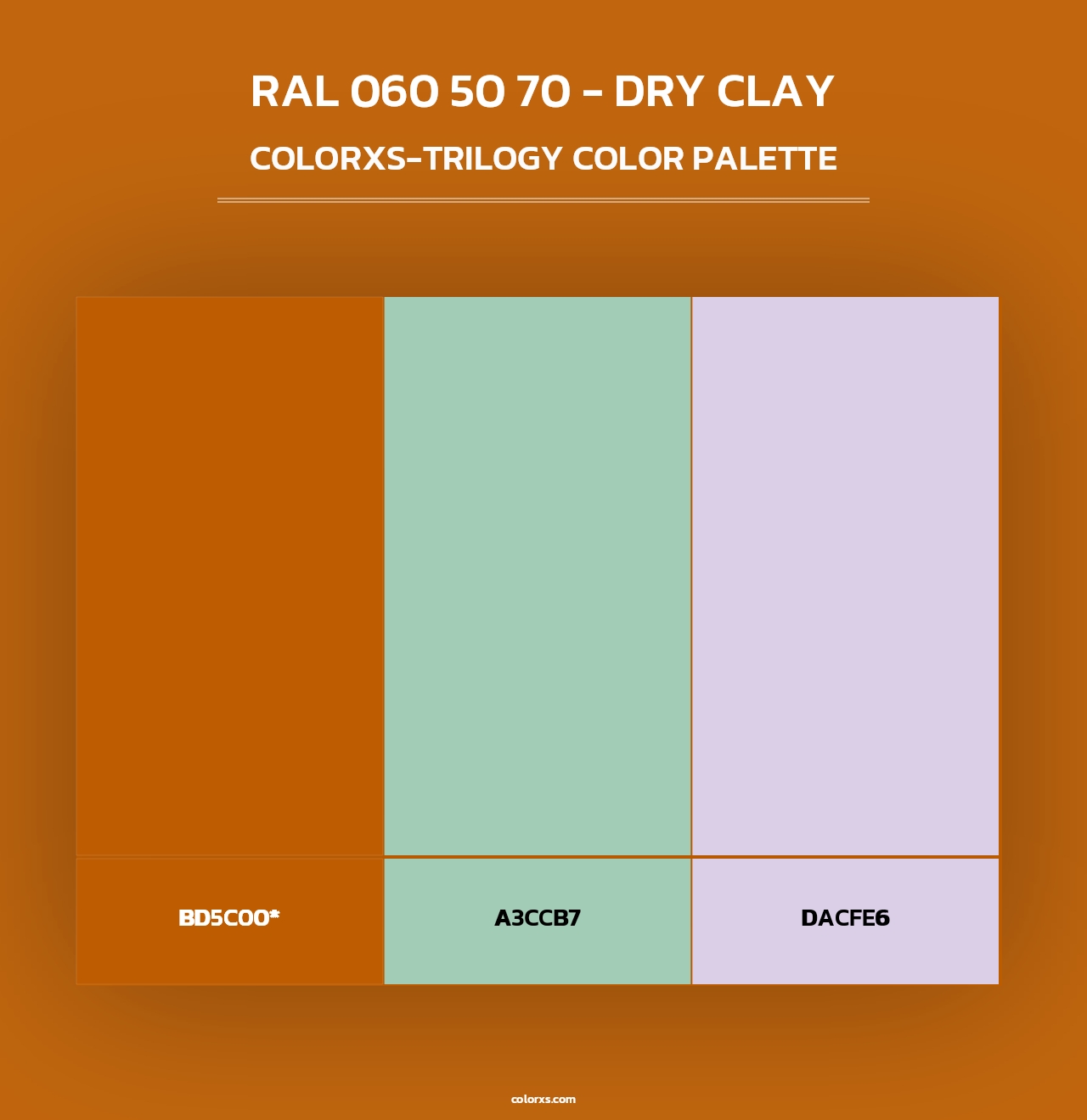 RAL 060 50 70 - Dry Clay - Colorxs Trilogy Palette