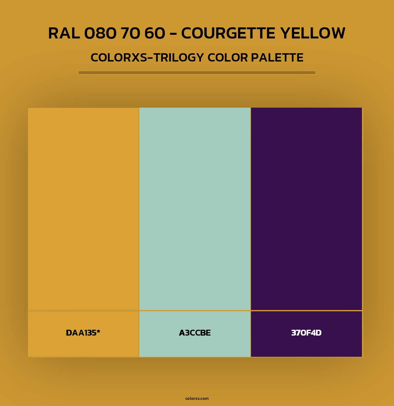 RAL 080 70 60 - Courgette Yellow - Colorxs Trilogy Palette