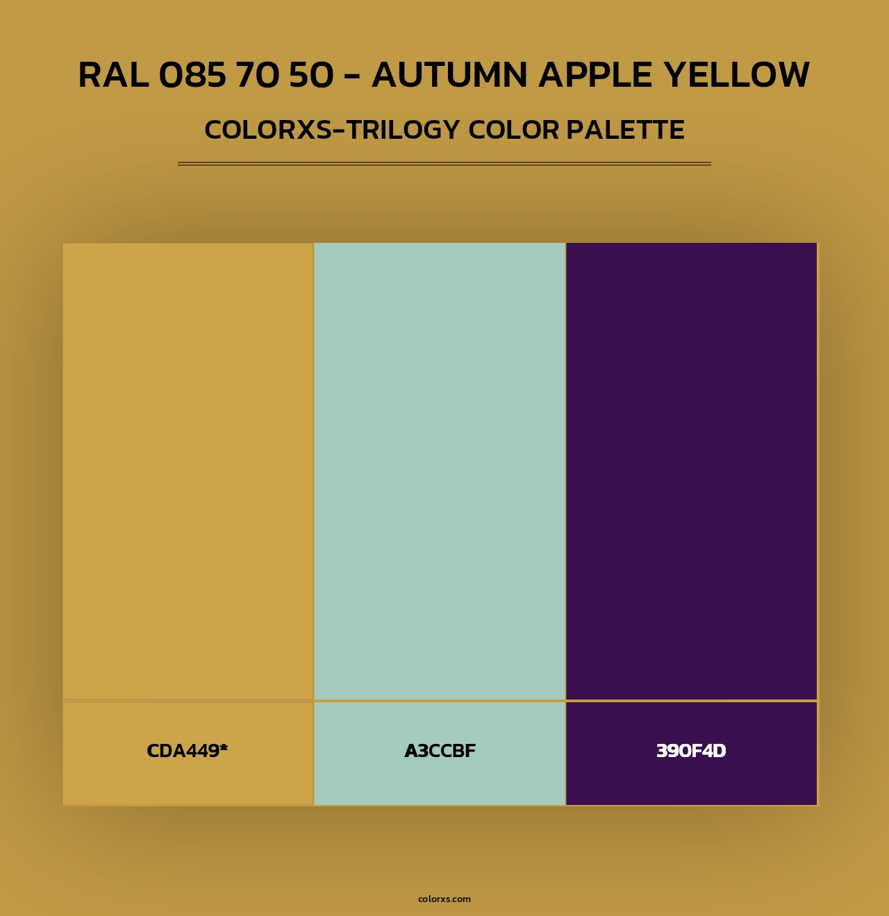 RAL 085 70 50 - Autumn Apple Yellow - Colorxs Trilogy Palette