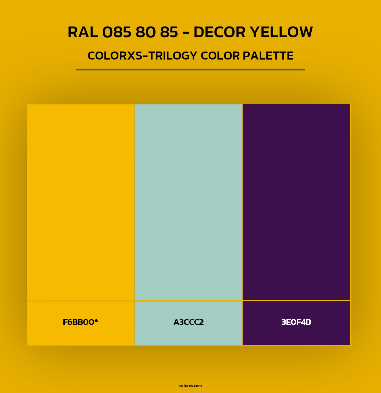 RAL 085 80 85 - Decor Yellow - Colorxs Trilogy Palette