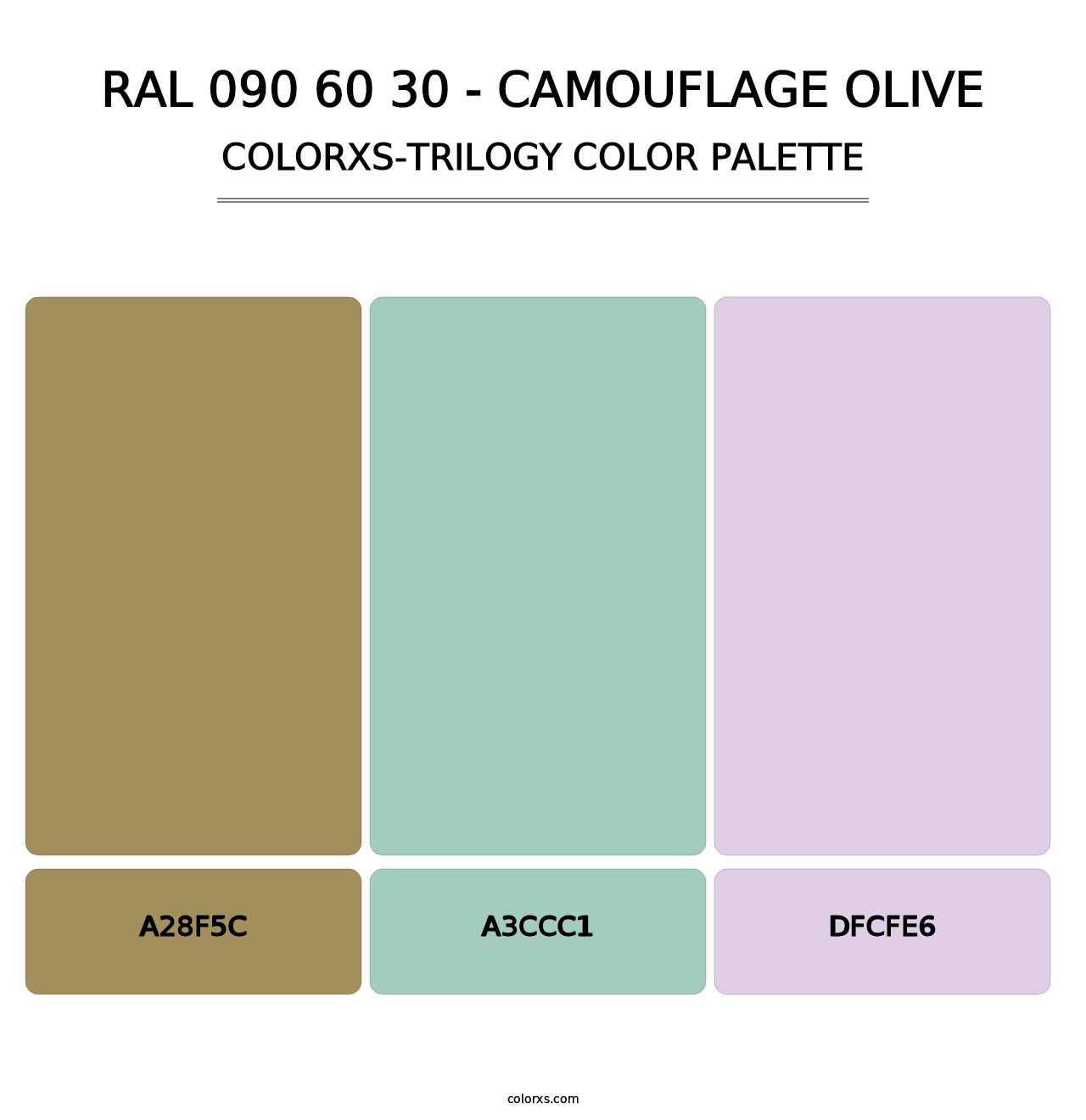 RAL 090 60 30 - Camouflage Olive - Colorxs Trilogy Palette