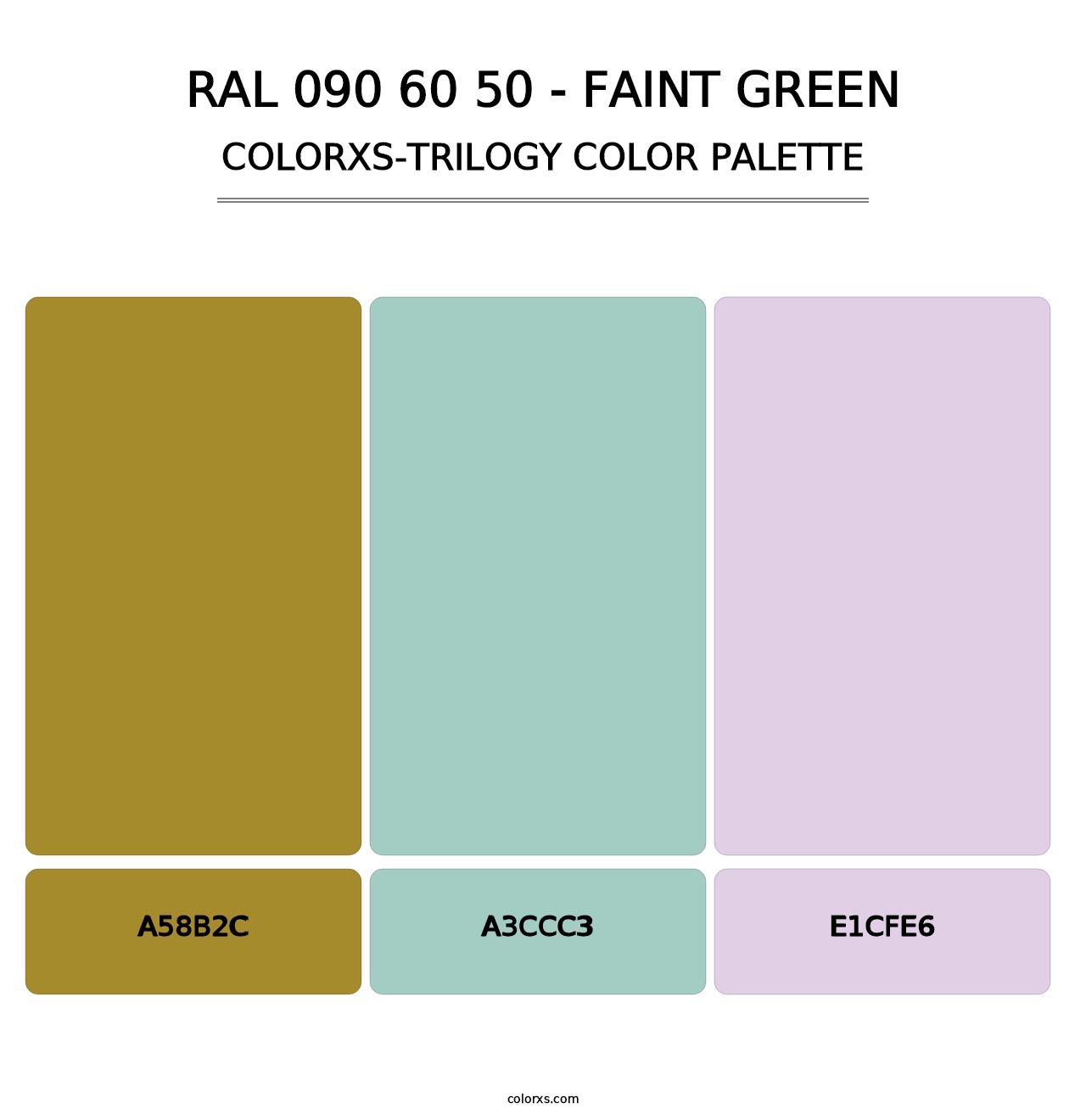 RAL 090 60 50 - Faint Green - Colorxs Trilogy Palette