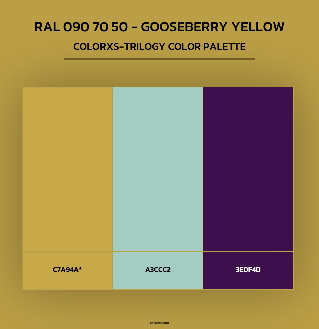 RAL 090 70 50 - Gooseberry Yellow - Colorxs Trilogy Palette