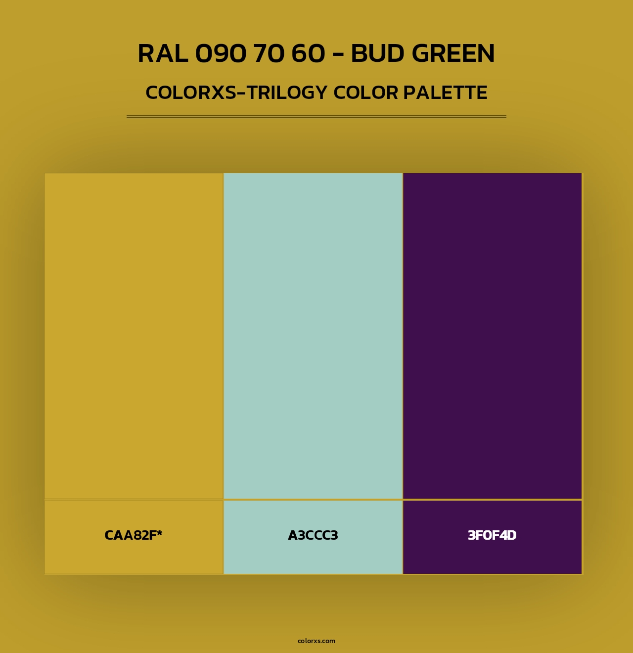RAL 090 70 60 - Bud Green - Colorxs Trilogy Palette