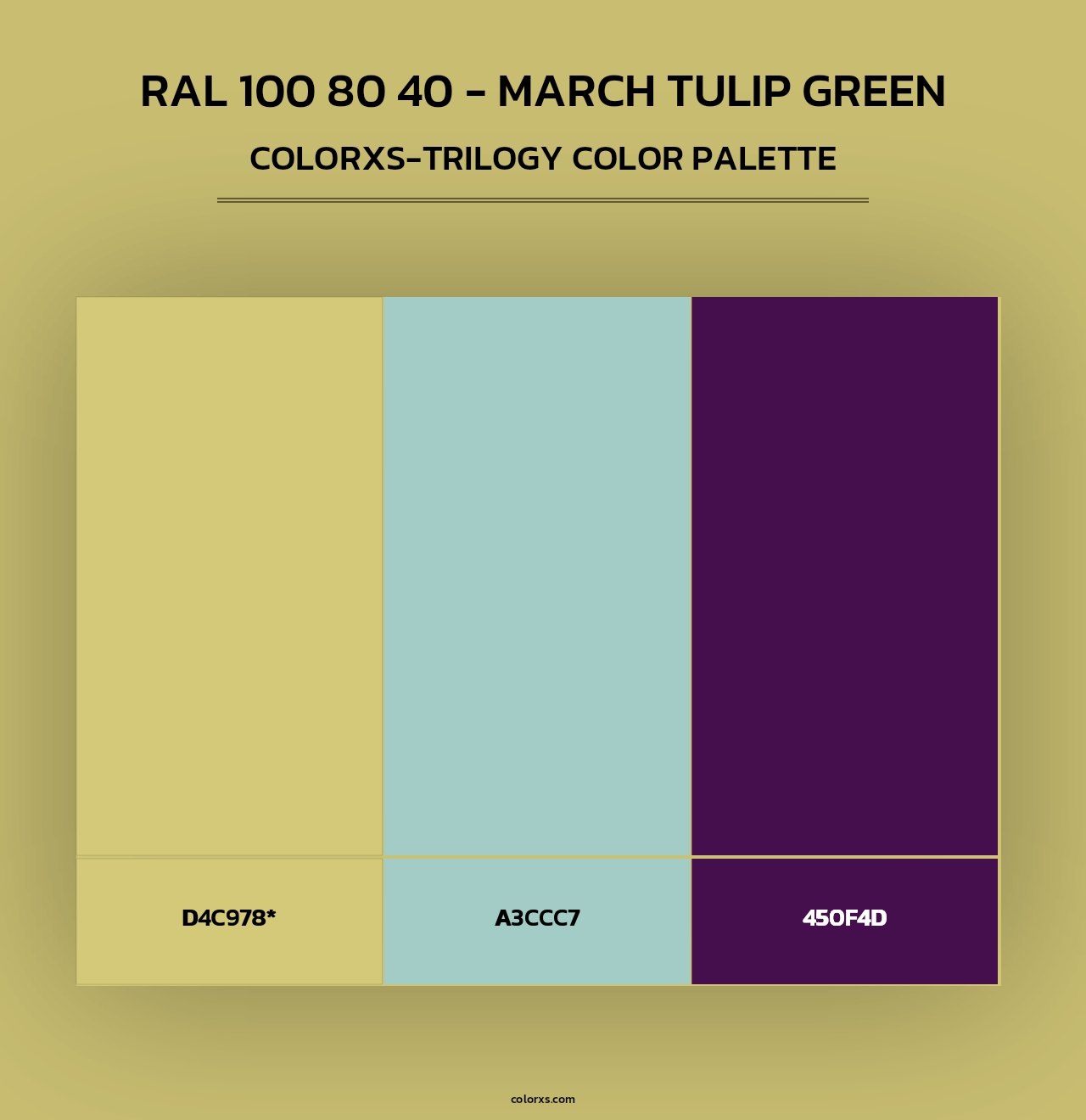RAL 100 80 40 - March Tulip Green - Colorxs Trilogy Palette
