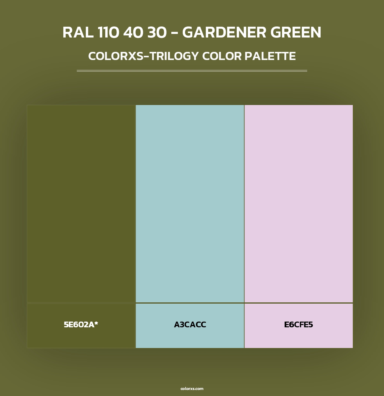 RAL 110 40 30 - Gardener Green - Colorxs Trilogy Palette