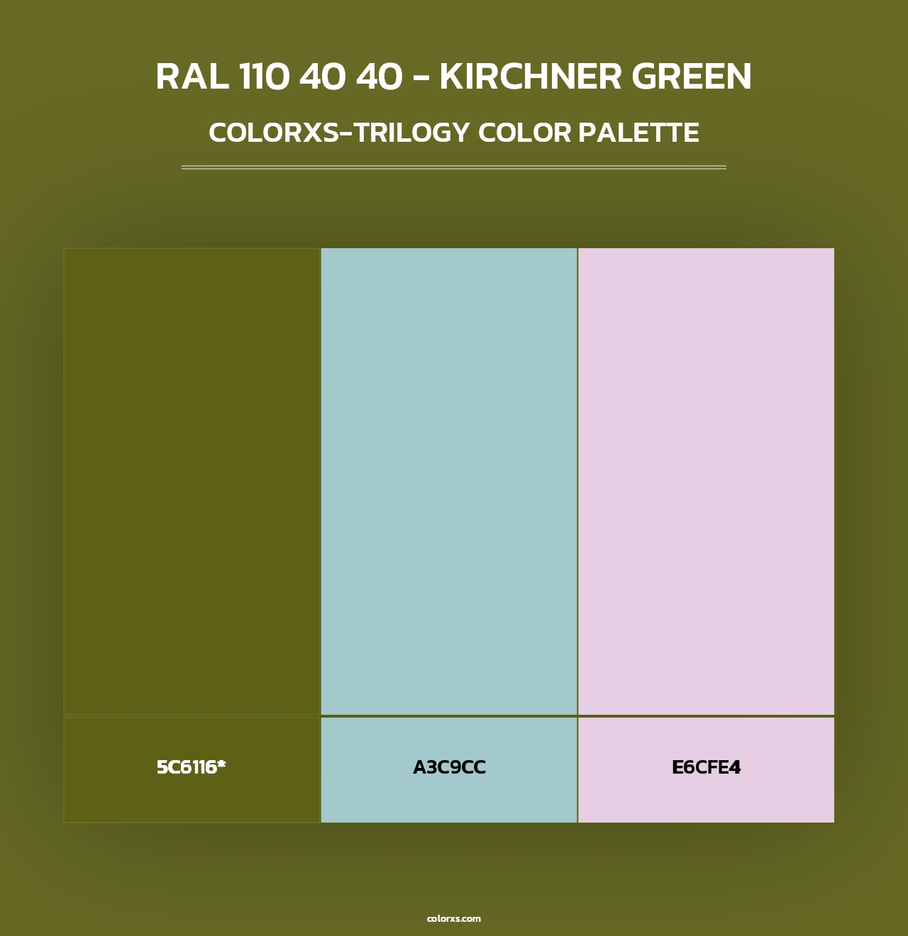 RAL 110 40 40 - Kirchner Green - Colorxs Trilogy Palette
