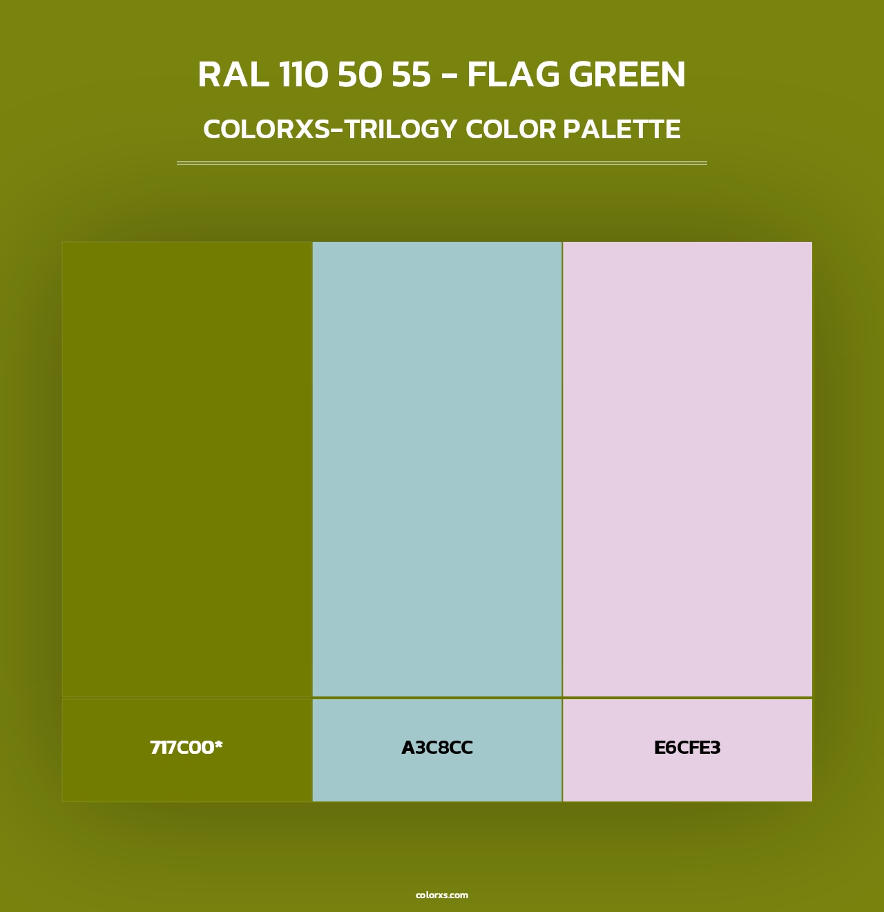 RAL 110 50 55 - Flag Green - Colorxs Trilogy Palette