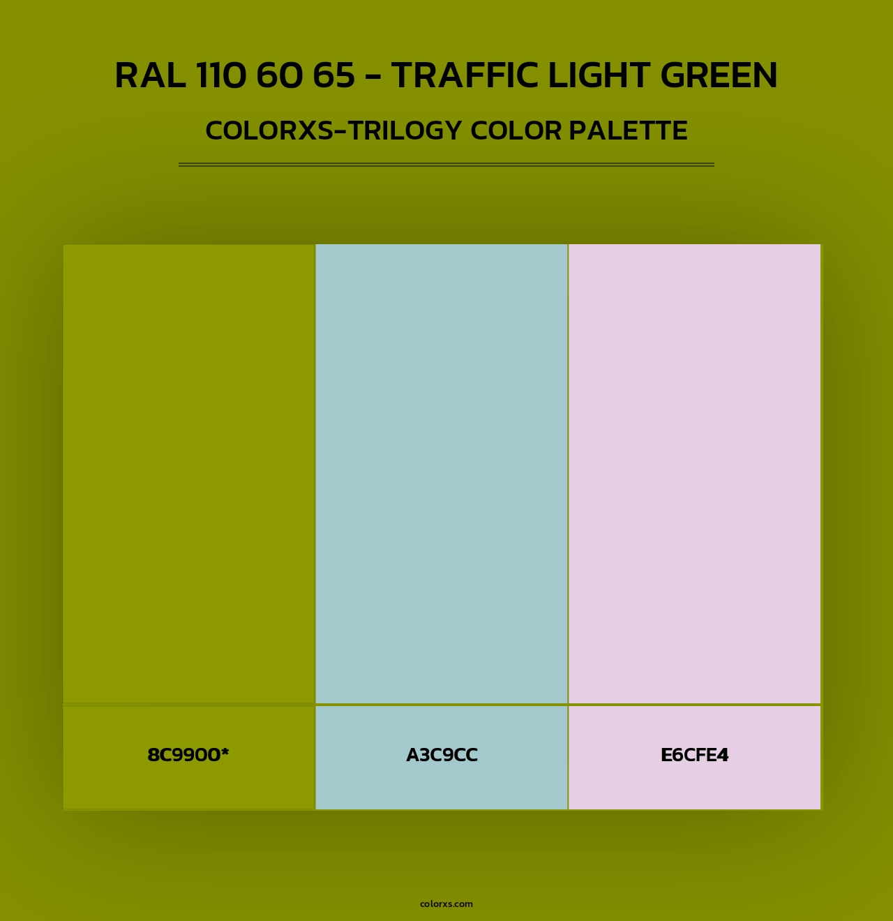 RAL 110 60 65 - Traffic Light Green - Colorxs Trilogy Palette