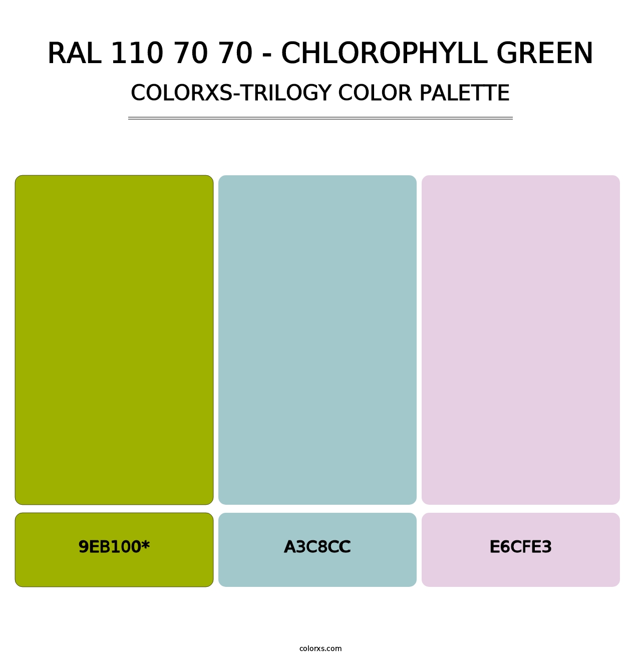 RAL 110 70 70 - Chlorophyll Green - Colorxs Trilogy Palette