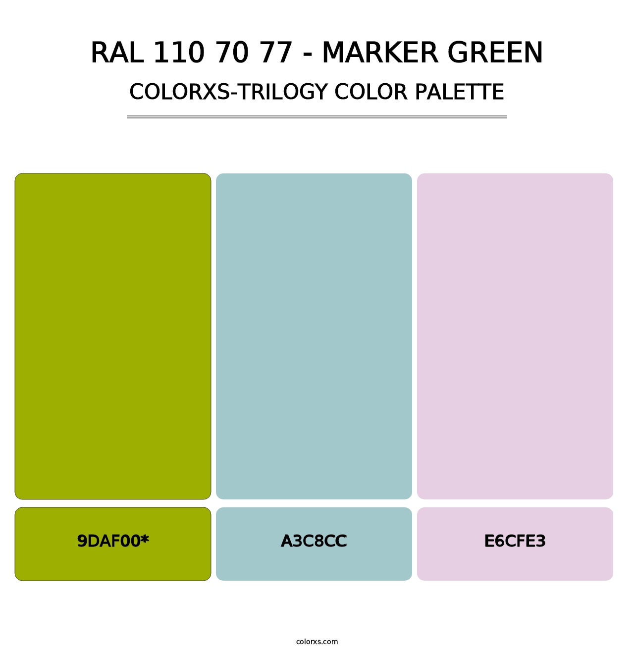 RAL 110 70 77 - Marker Green - Colorxs Trilogy Palette