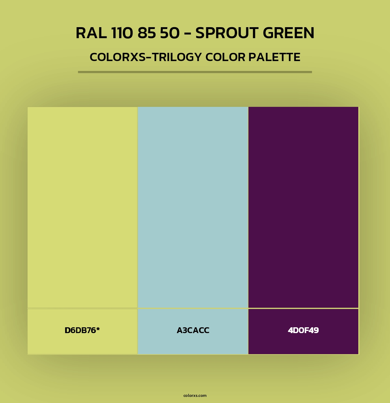 RAL 110 85 50 - Sprout Green - Colorxs Trilogy Palette