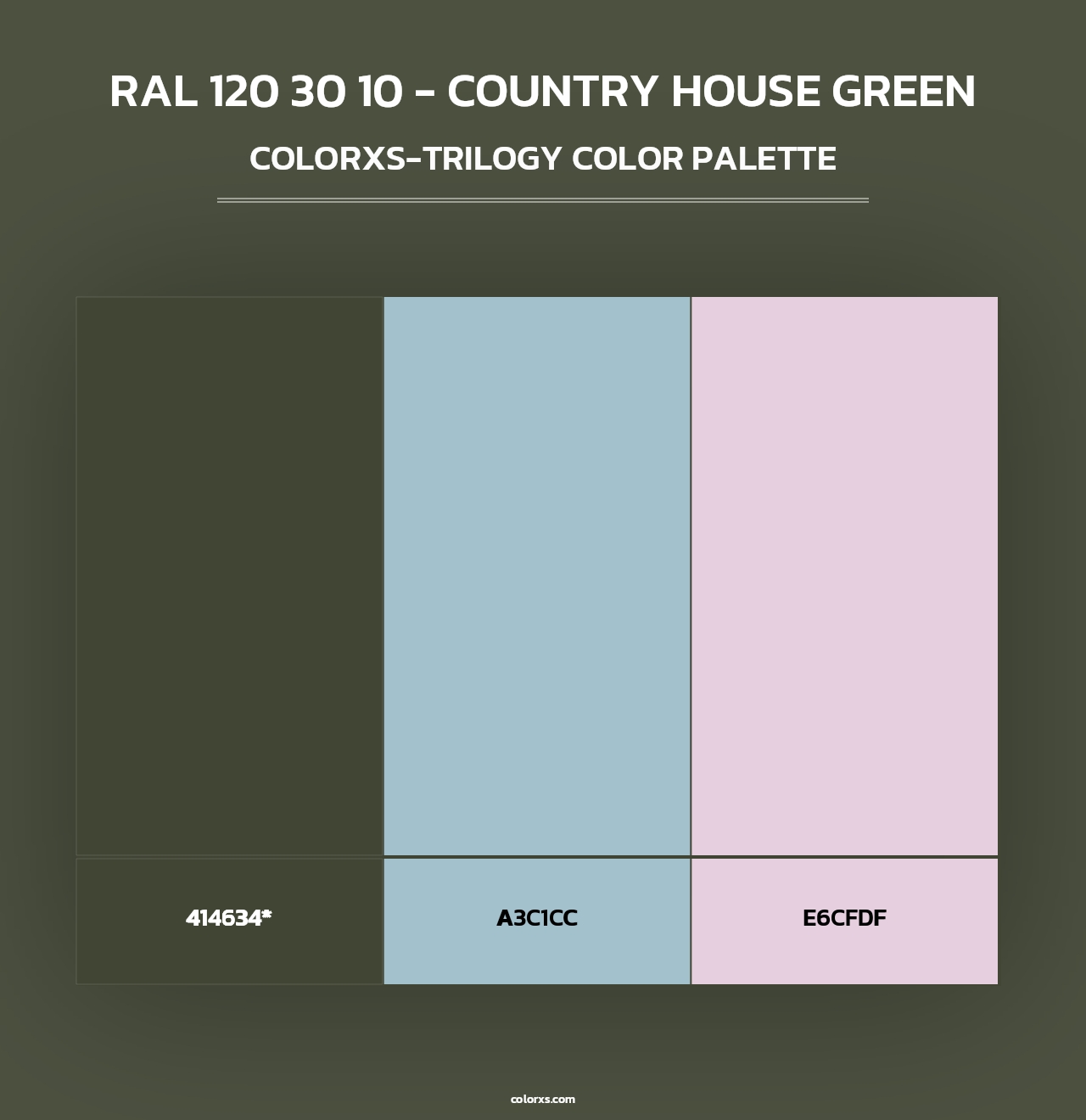 RAL 120 30 10 - Country House Green - Colorxs Trilogy Palette
