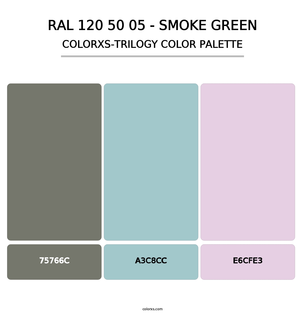 RAL 120 50 05 - Smoke Green - Colorxs Trilogy Palette