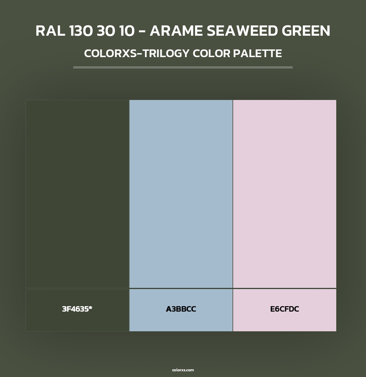 RAL 130 30 10 - Arame Seaweed Green - Colorxs Trilogy Palette