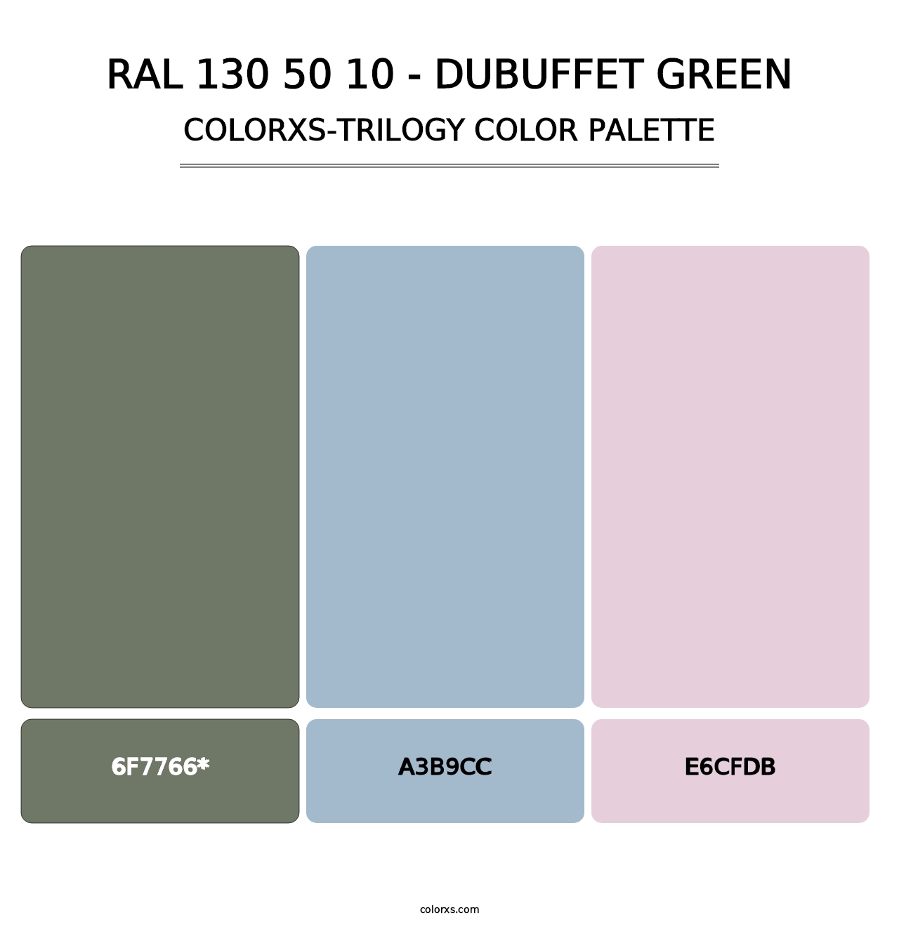 RAL 130 50 10 - Dubuffet Green - Colorxs Trilogy Palette