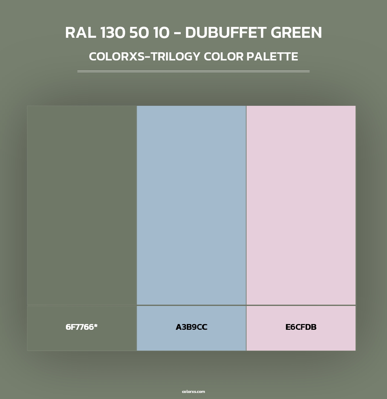 RAL 130 50 10 - Dubuffet Green - Colorxs Trilogy Palette