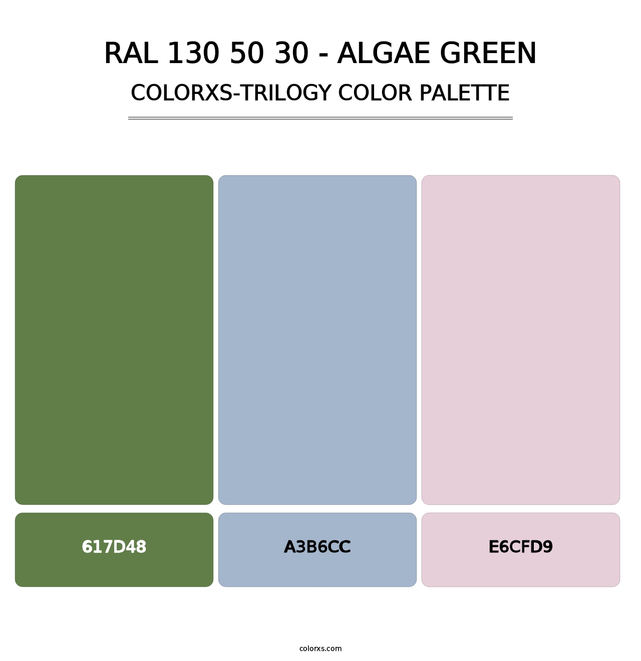 RAL 130 50 30 - Algae Green - Colorxs Trilogy Palette