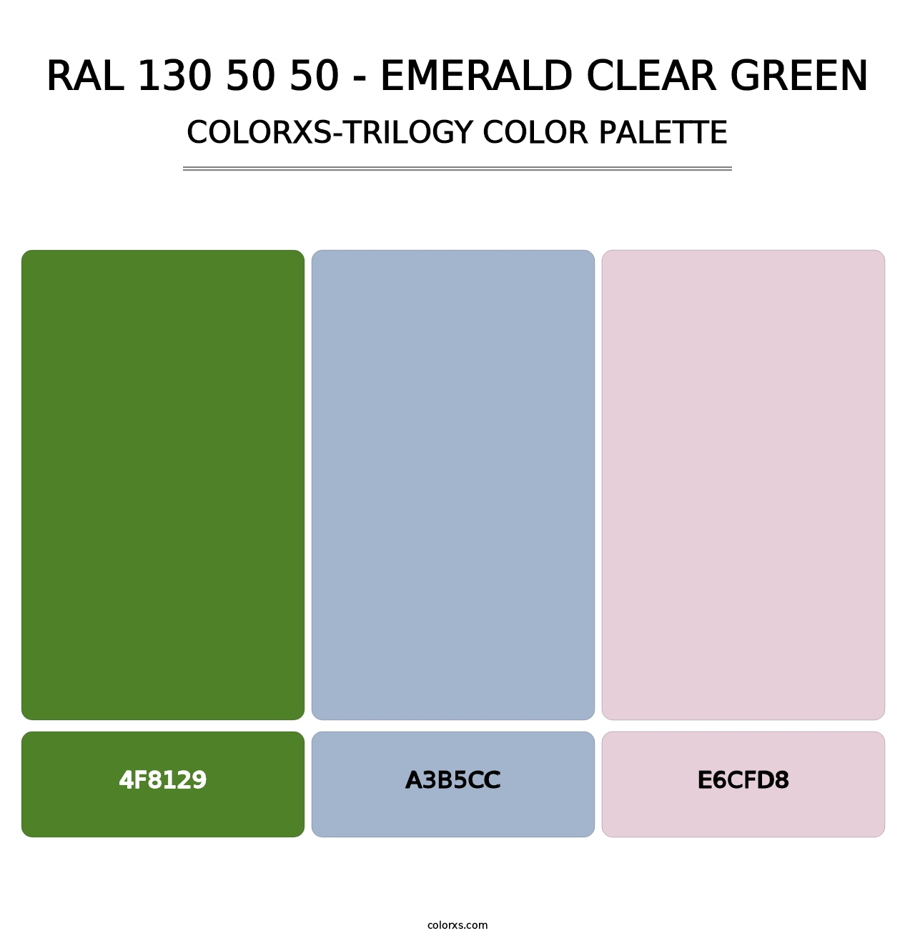 RAL 130 50 50 - Emerald Clear Green - Colorxs Trilogy Palette