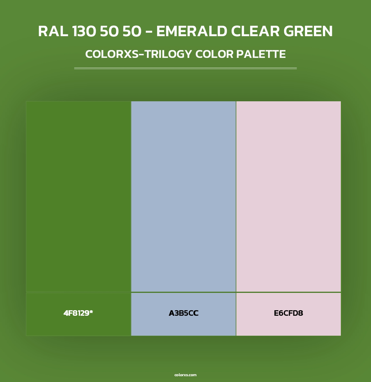 RAL 130 50 50 - Emerald Clear Green - Colorxs Trilogy Palette