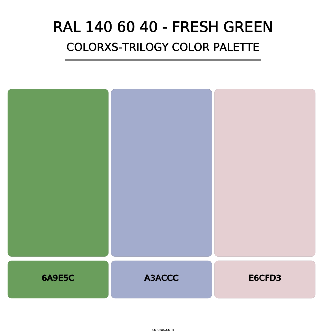 RAL 140 60 40 - Fresh Green - Colorxs Trilogy Palette