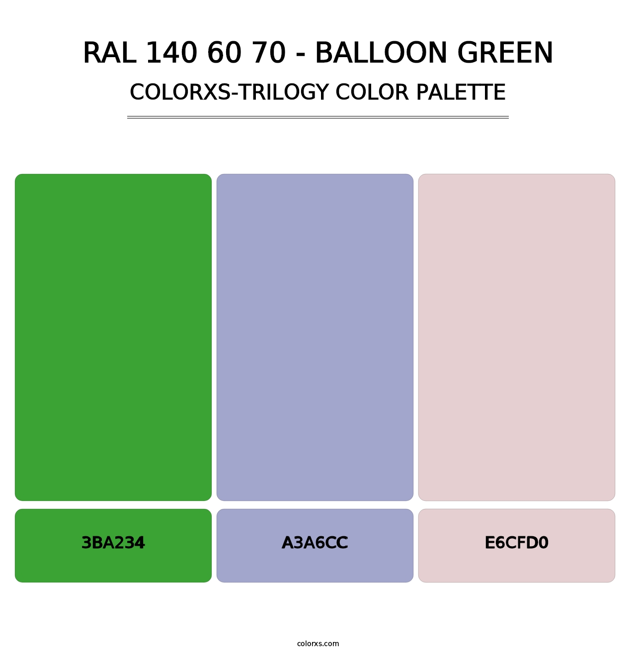 RAL 140 60 70 - Balloon Green - Colorxs Trilogy Palette