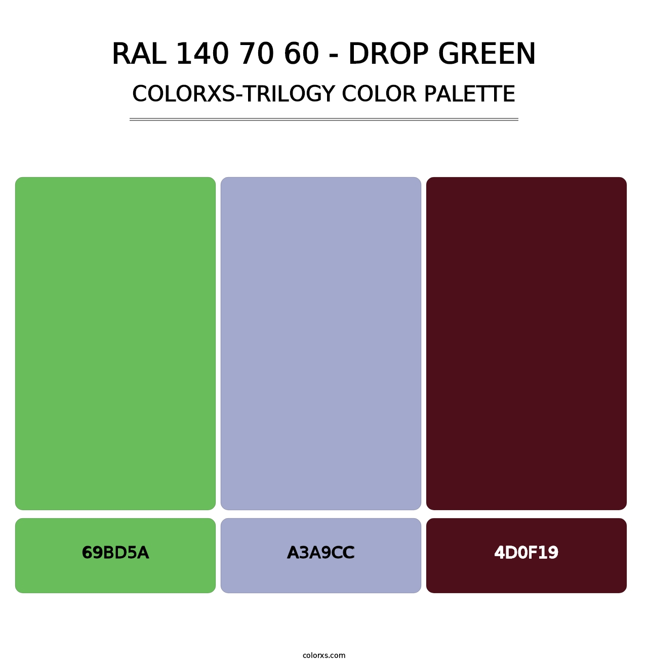 RAL 140 70 60 - Drop Green - Colorxs Trilogy Palette