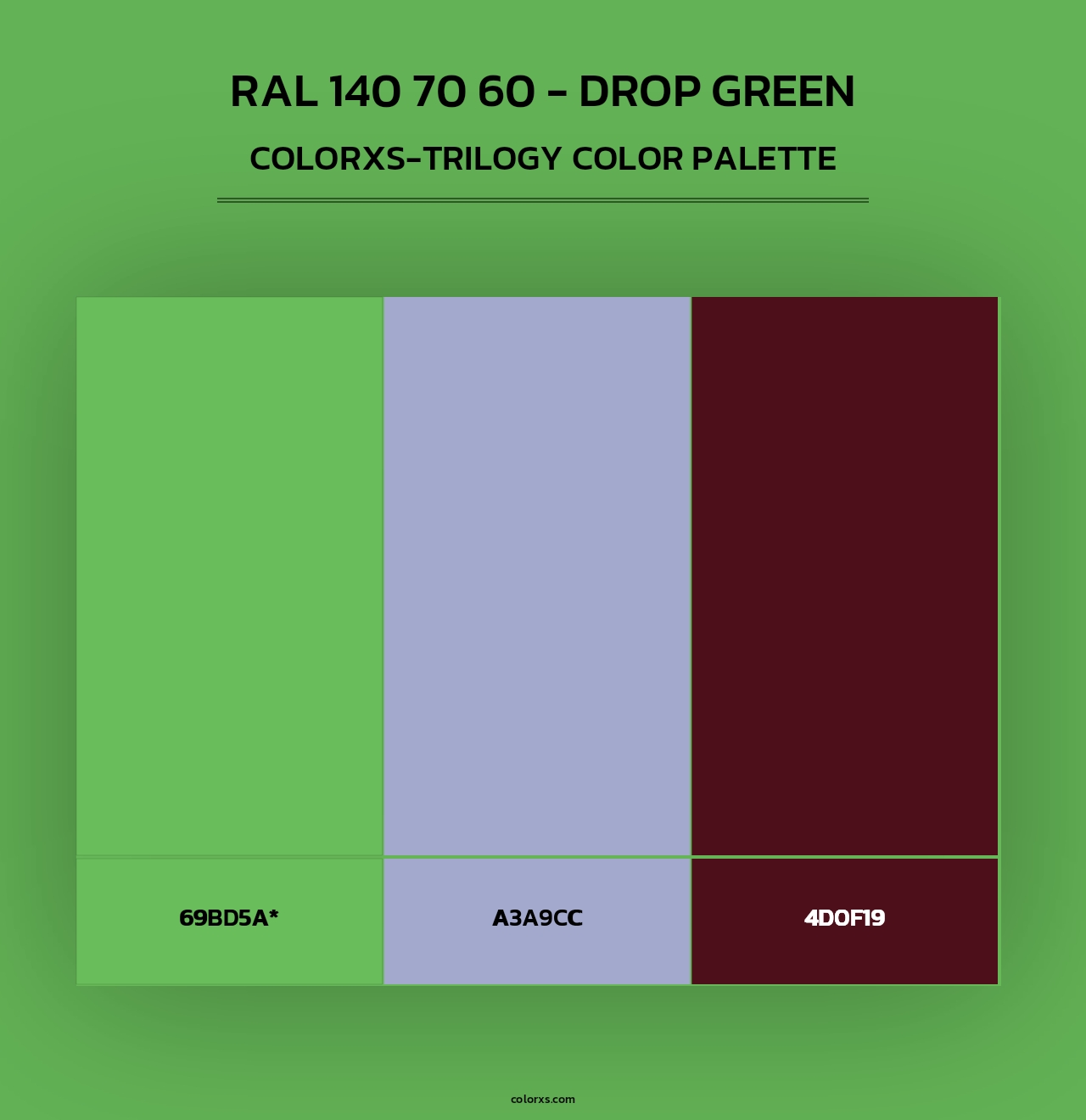 RAL 140 70 60 - Drop Green - Colorxs Trilogy Palette