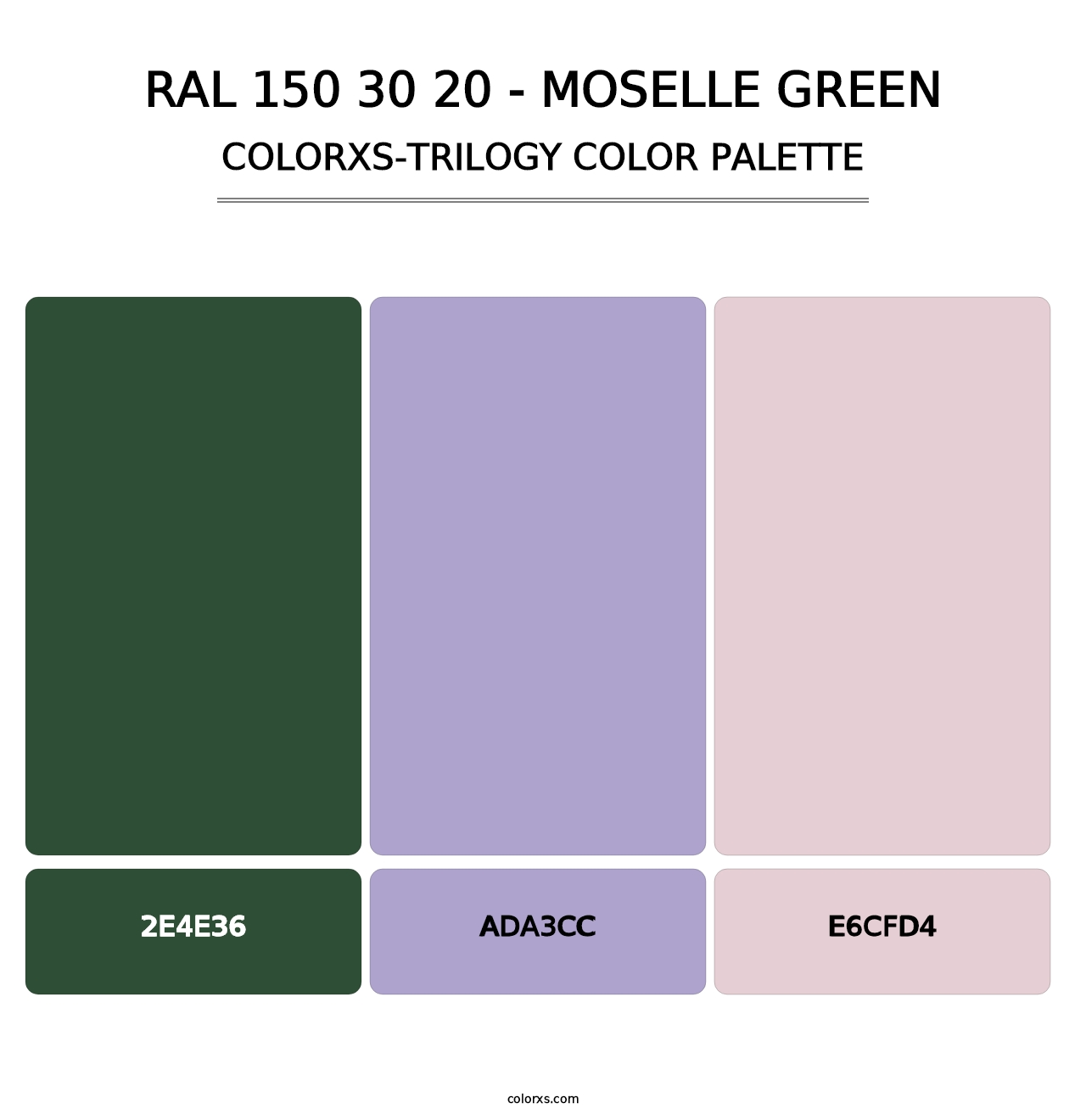RAL 150 30 20 - Moselle Green - Colorxs Trilogy Palette