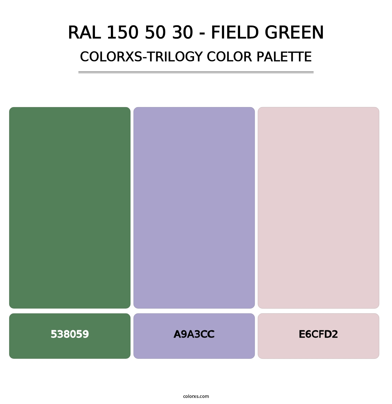 RAL 150 50 30 - Field Green - Colorxs Trilogy Palette