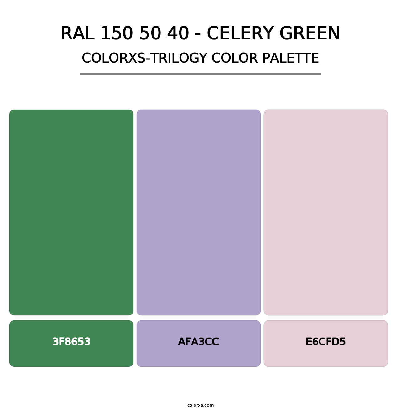 RAL 150 50 40 - Celery Green - Colorxs Trilogy Palette