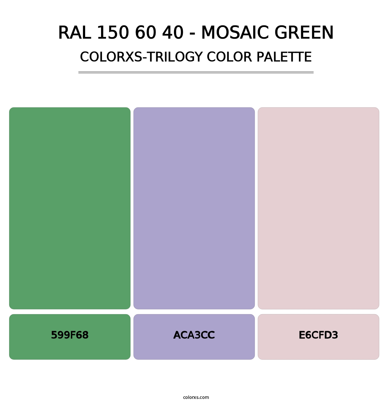 RAL 150 60 40 - Mosaic Green - Colorxs Trilogy Palette